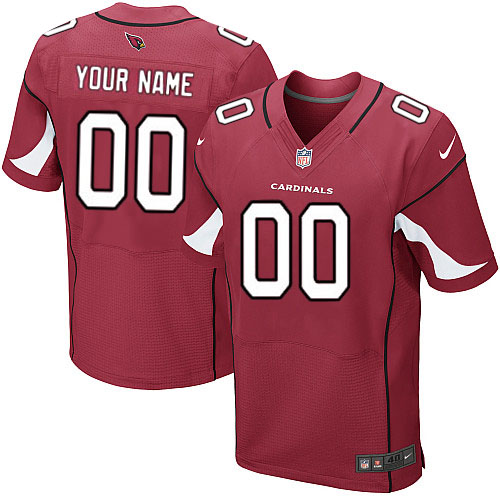 Men's Elite Nike Jersey Red Home - Customized NFL Arizona Cardinals